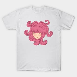 Pink Wavy Head T-Shirt